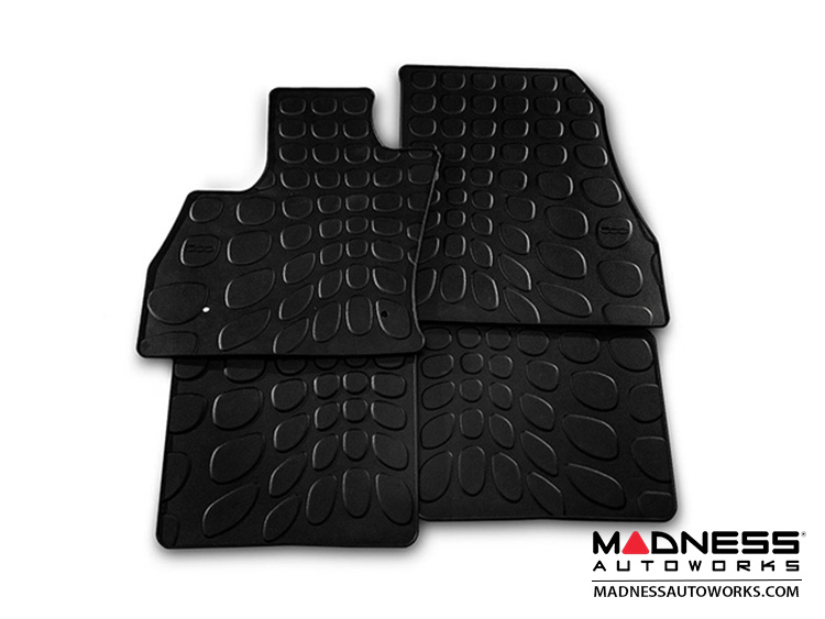 FIAT 500L Floor Mats All Weather Rubber Mopar Front + Rear Set